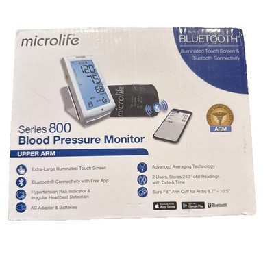 Microlife Series 800 Automatic Upper Arm Blood Pressure Monitor/Bluetooth