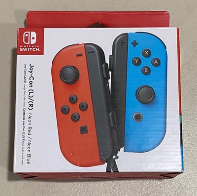 Nintendo Joy-Con Controllers (L/R) for Nintendo Switch - Neon Red/Neon Blue