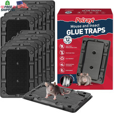 Glue Mouse Traps Indoor for Home -12 Pack Sticky Mousetraps Indoor for Safe Home
