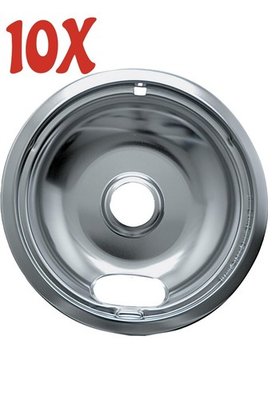 #ad #ad 10 Pack RANGE KLEEN 101 AM Chrome Range Bowl Red Label 6quot; ............ 246 $50.00