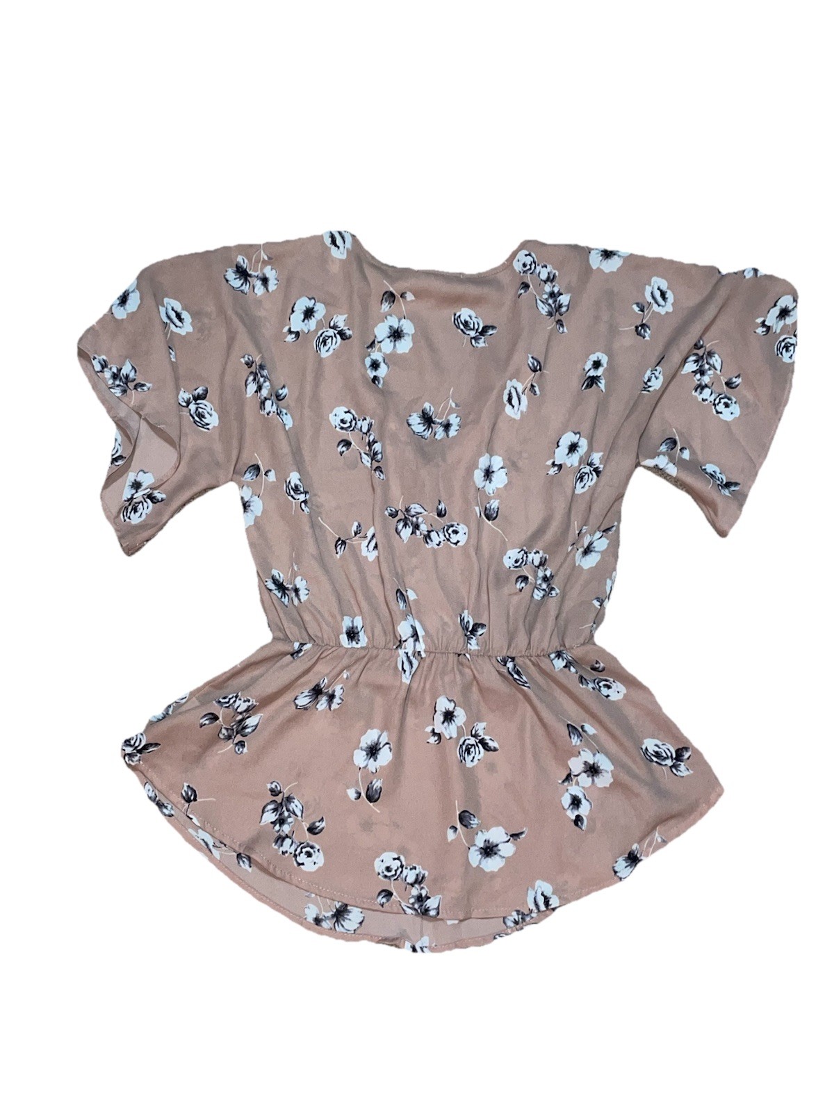 Women’s Sienna Sky Pink Floral Top Blouse 100% Polyester SzS (C20)