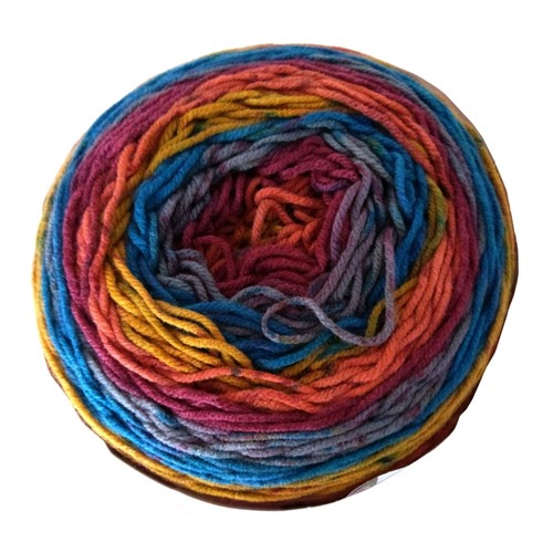 Caron Big Cakes Selbststreifendes Garn ~ 603 Yard/551 m/10,5 Unzen/je 300 g (Toffee... - Bild 2 von 3