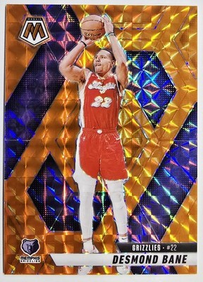 2024-25 Panini Mosaic Orange Mosaic Prizm 22/249 Desmond Bane #72 Jersey Number 