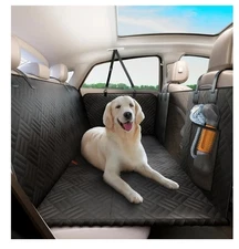 Dog Car Seat Cover for Back Hard Bottom Extender for Dogs - Supports 400lbs Pet