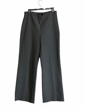 Talbots Sz 10 High Rise Wide Leg Trousers Structured Career Corporate Luxury