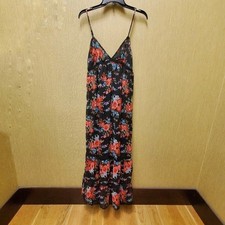 Boho Maxi Lace Floral Print Peasant Prarie Ruffle Large
