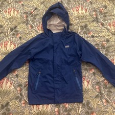 REI Kids Rainwall Rain Jacket Size 10/12 REI Blue EUC