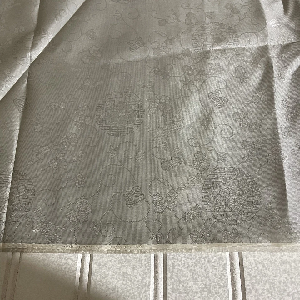 SILK SILVER, FABRIC 7 Yards x 22 Inches Wide or 252 Inches x 22 Wide - Image 3 of 4