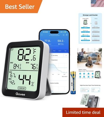 Advanced Indoor Hygrometer: Remote Control, Data Export & User-Friendly Design