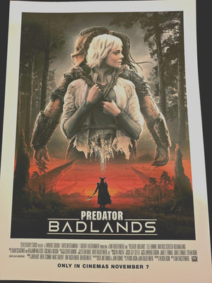 Original Cineworld Blatt Exclusive Predator Badlands Poster Blumhouse