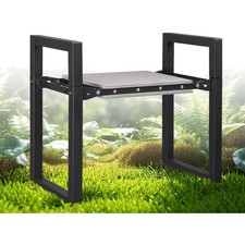 Multifunktionale Gartenbank: Klapp-Hocker für Angeln und Gartenarbeit, Schwarz