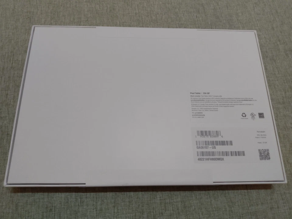 Google Pixel Android Tablet 11" 256GB Wi-Fi Porcelain New Sealed Box GA06157-US - Image 3 of 4