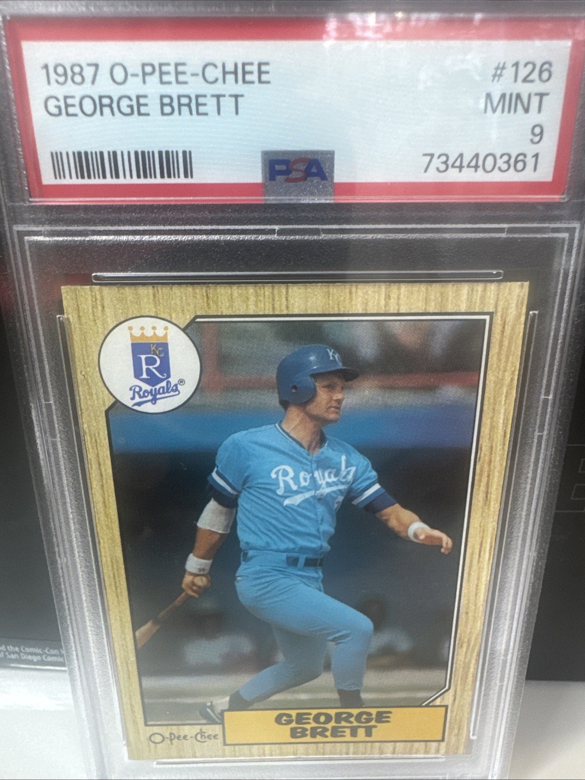 1987 O-pee-Chee GEORGE BRETT #126 PSA 9