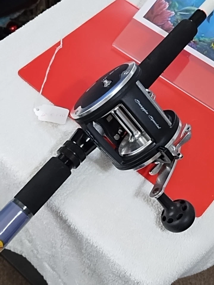 Caña de pescar de arrastre y carrete lubina tienda profesional enganche especial 6' pesado 20-80 lb... Foto 2 de 4