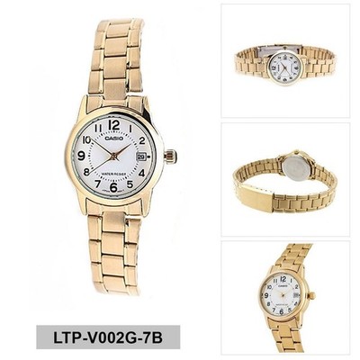 Casio Analog Casual Watch STANDARD Gold Damen LTP-V002G-7B