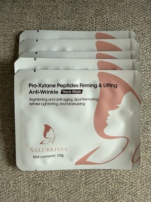 5-Pack Anti Wrinkle Pro-Xylane Peptides Firming Lifting Neck Mask By Salubrivia