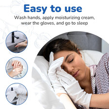 Cotton Gloves - for Beauty, Dry Hands, Eczema, Dermatitis and Psoriasis Larg...
