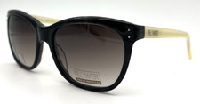 NEW FLOWER 1003  001  HM BLACK/IVORY AUTHENTIC SUNGLASSES 55-18-135