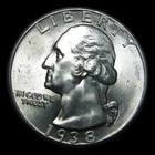 1938 Washington Quarter Dollar --- Gem BU+ Condition Stunning Coin --- #PP737