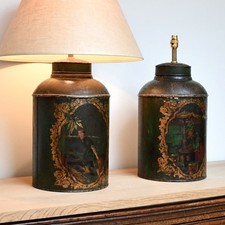 A Pair of Regency - Toleware