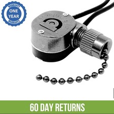 ZE-109M 2 Wire Pull Chain Light Switch For Hampton Bay Hunter Harbor Breeze Fans
