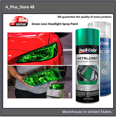 Green Headlight Spray Paint Fog Light Daytime Running Len Translucent Coating