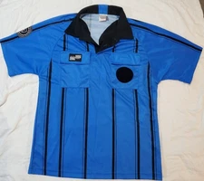 Official Sports International Blue - Medium Soccer Football Referee Polo Shirt