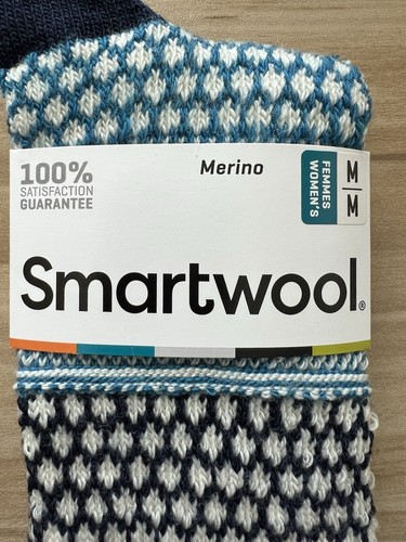 2 Smartwool Damen Popcorn Zopfmuster Wollmischung Socken Medium 7-9,5 marineblau beere NEU - Bild 14 von 17