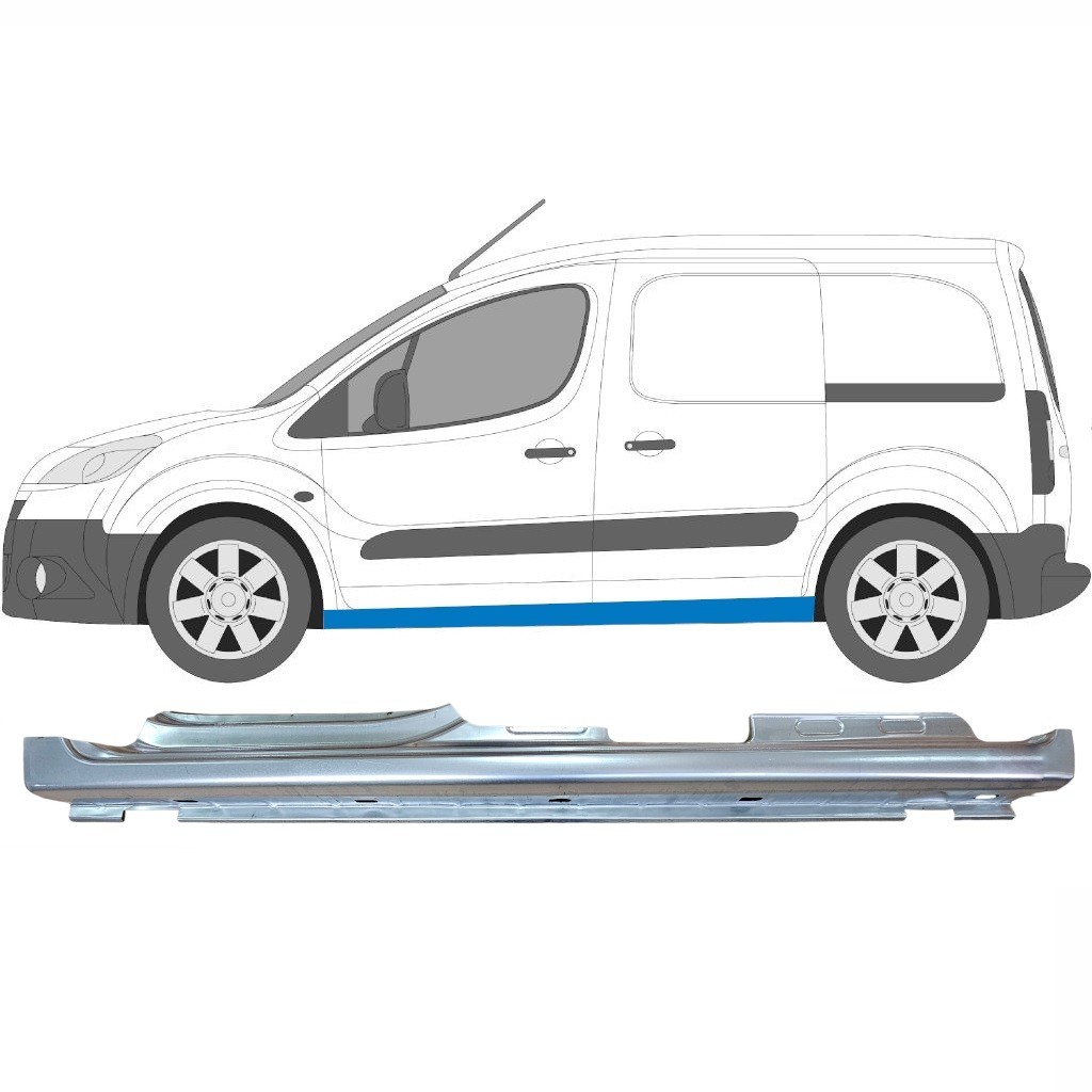 Sill repair panel for Citroen Berlingo 2008-2018 / Left