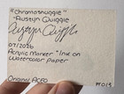 "Chromasnuggle”, ACEO Original Art Painting by Austyn Q., 2.5x3.5 Inches — photo 4
