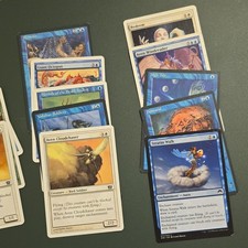 Magic: The Gathering Wizards Card Lot Blue White Creatures w/ Aven Cloudchaser