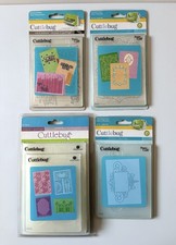 4x Cuttlebug Embossing Folders Dies Provo Craft Birthday Damask Art Deco NEW