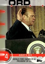 2015 Topps #8A Gerald Ford Sworn In As President Of Baseball History