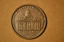 Hard Times Token- Merchants Exchange/Not One Cent- Chocolate Brown EF