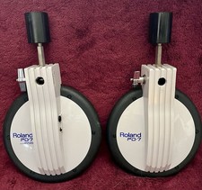 Lot of 2 Roland PD-7 electronic drums + mounting rods