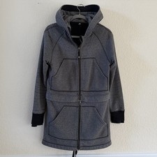 Lululemon Long  Short Of It Hoodie Full Zip Up Jacket Womens Size 6 Gray