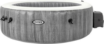 Intex Whirlpool PureSPA Bubble Massage Greywood Deluxe grau, Ø 216 x 71 cm - Bild 1 von 4
