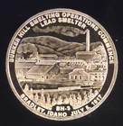 1981 Bunker Hill Corp Lead Smelter Rare Vtg Idaho USA-0.999 Silver 1 Oz Art Coin