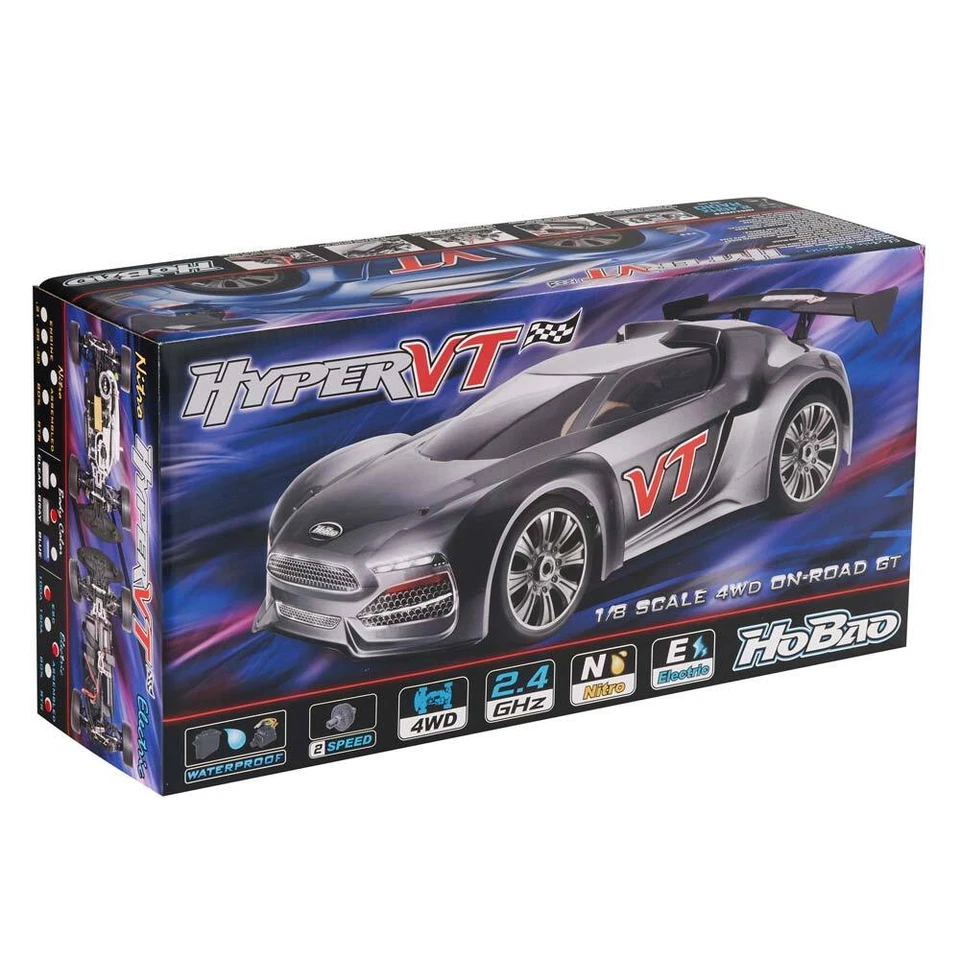 HoBao Racing HB-VTE-C100DG 1/8 RTR Hyper VTe GT Brushless On-Road Car Gray - Image 2 of 2