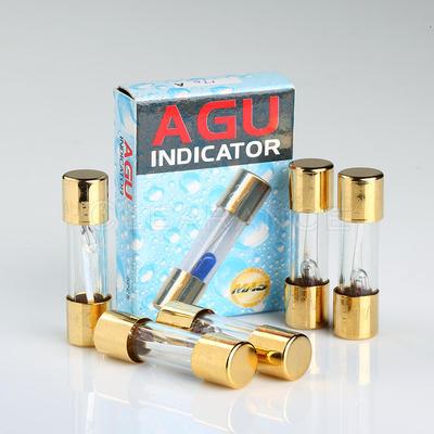 5 PACK AGU FUSE 80A AMP GOLD PLATED GLASS WITH BLOWN FUSE LED LIGHT INDICATOR