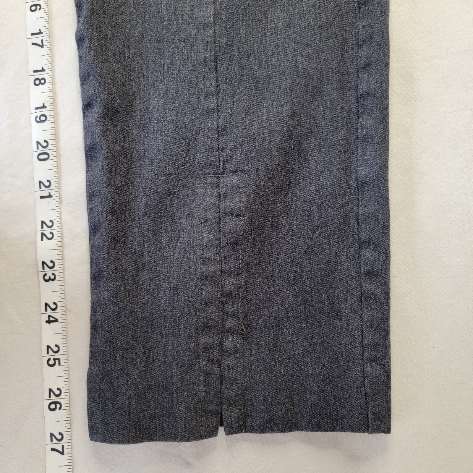 Old Navy High Rise Pixie Split Hem Gray Stretch D… - image 18