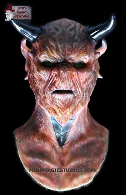 Baeldorfyr Demon Fire Lord Silikonmaske / Teufel Silikonmaske / Halloween Maske