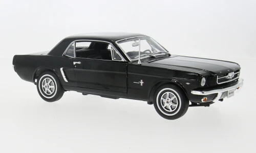 Welly Ford Mustang Coupe Black 1964 1:18 - Picture 1 of 1