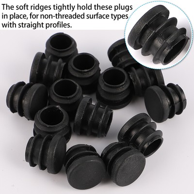100PCS Circle Chair Plastic Pad Plug Furniture Leg Protectors Plugs Table Legs