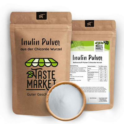 2 kg Inulin Pulver | Vegan | Ballaststoffe | Darmflora Darm | 100% löslich