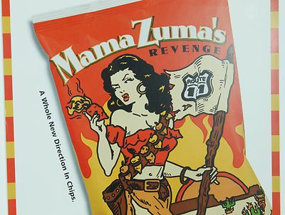 Vintage When Good Potatoes Go Bad Mama Zuma's Revenge Potato Chip