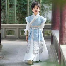 Winter Hanfu Stage Outfit Boys Chinese Robe Baby Tang Suit Traditional Costume