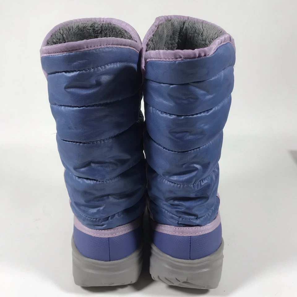 The North Face Girls Snow Boot Casual Blue Violet Slip On Round Toe 3M - Image 2 of 4