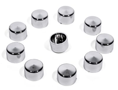 Schrauben Abdeckungen 1/4'' Chrom 9mm f Harley Davidson Motor Getriebe Bolt Cover