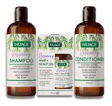 TRIO Nuage Rosemary Shampoo & Conditioner 2x 400ml + Hair- Scalp Oil 100ml